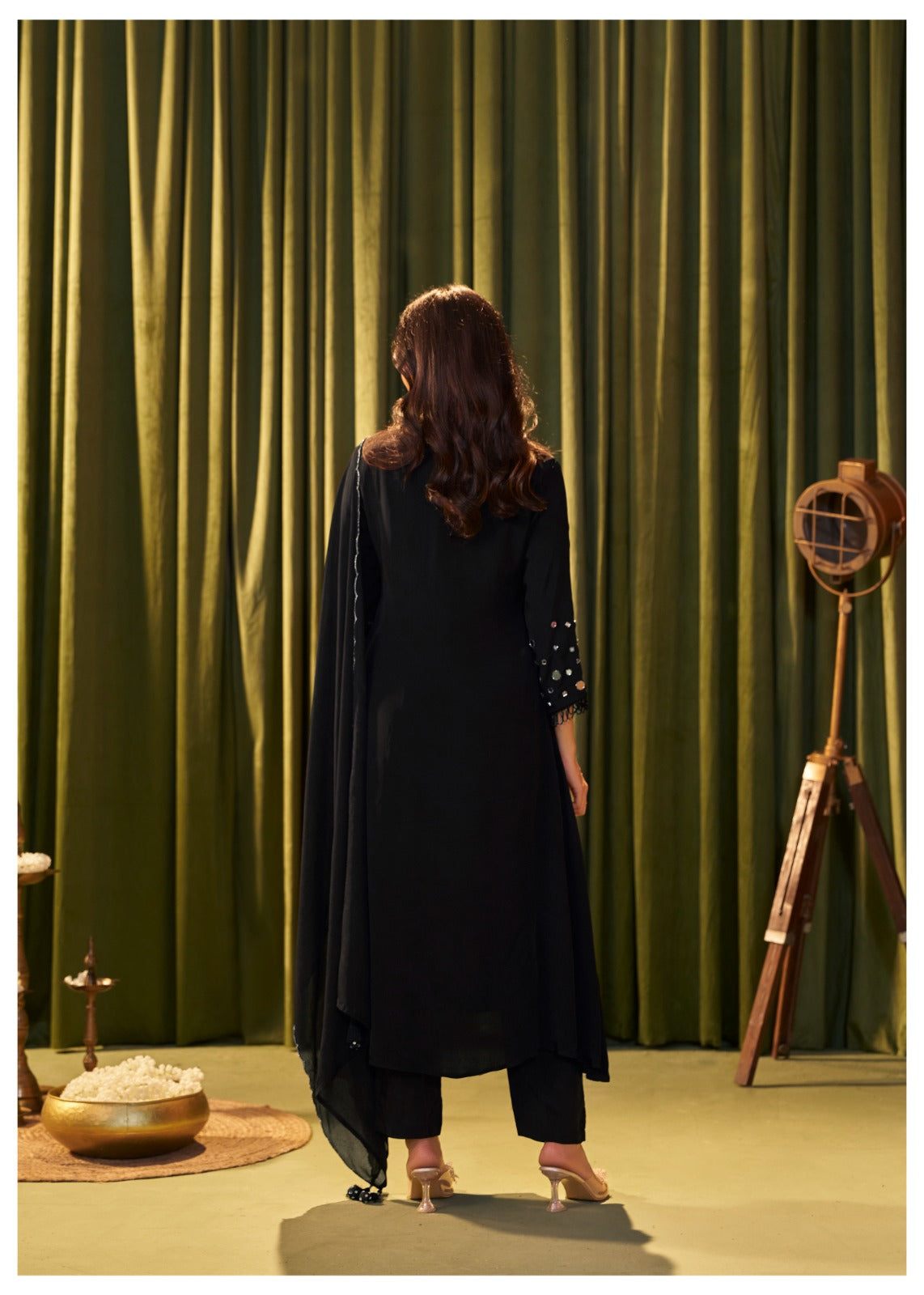 Black Crape Suit