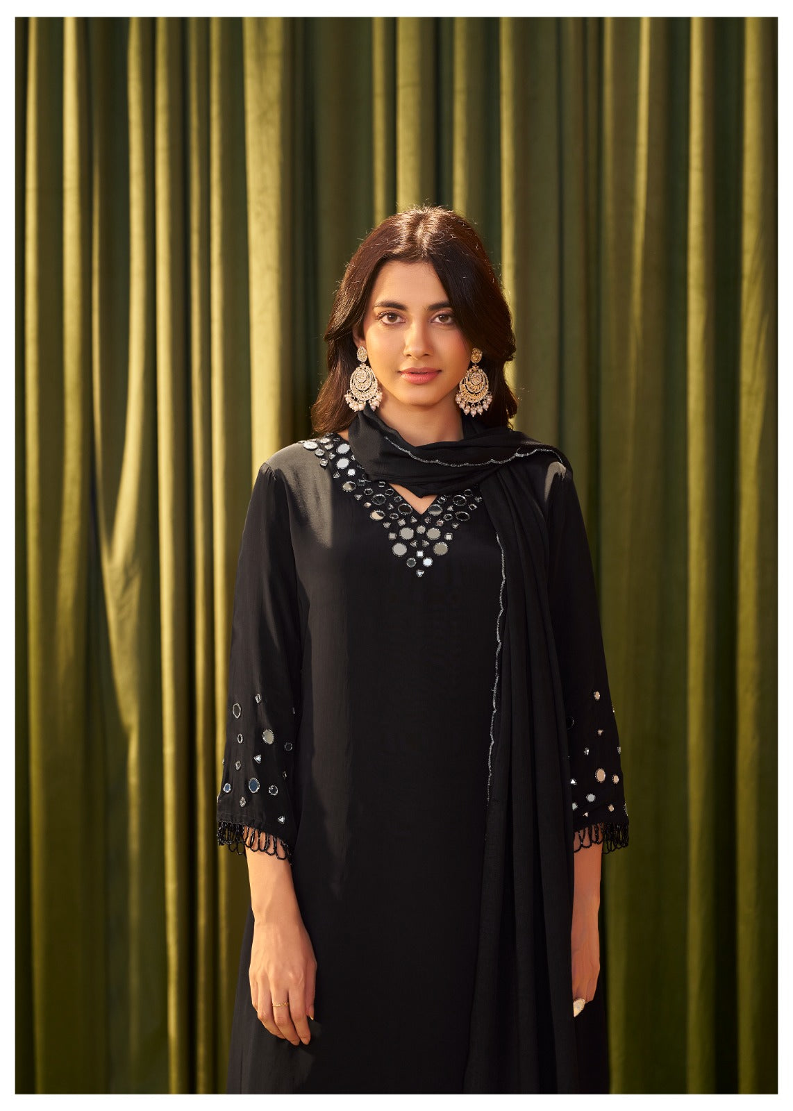 Black Crape Suit