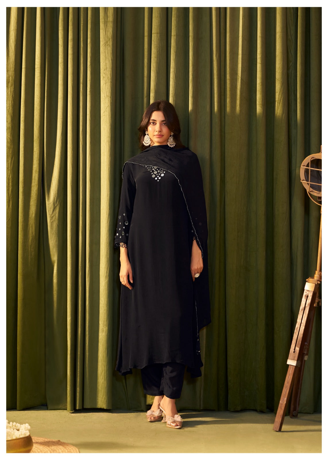 Black Crape Suit