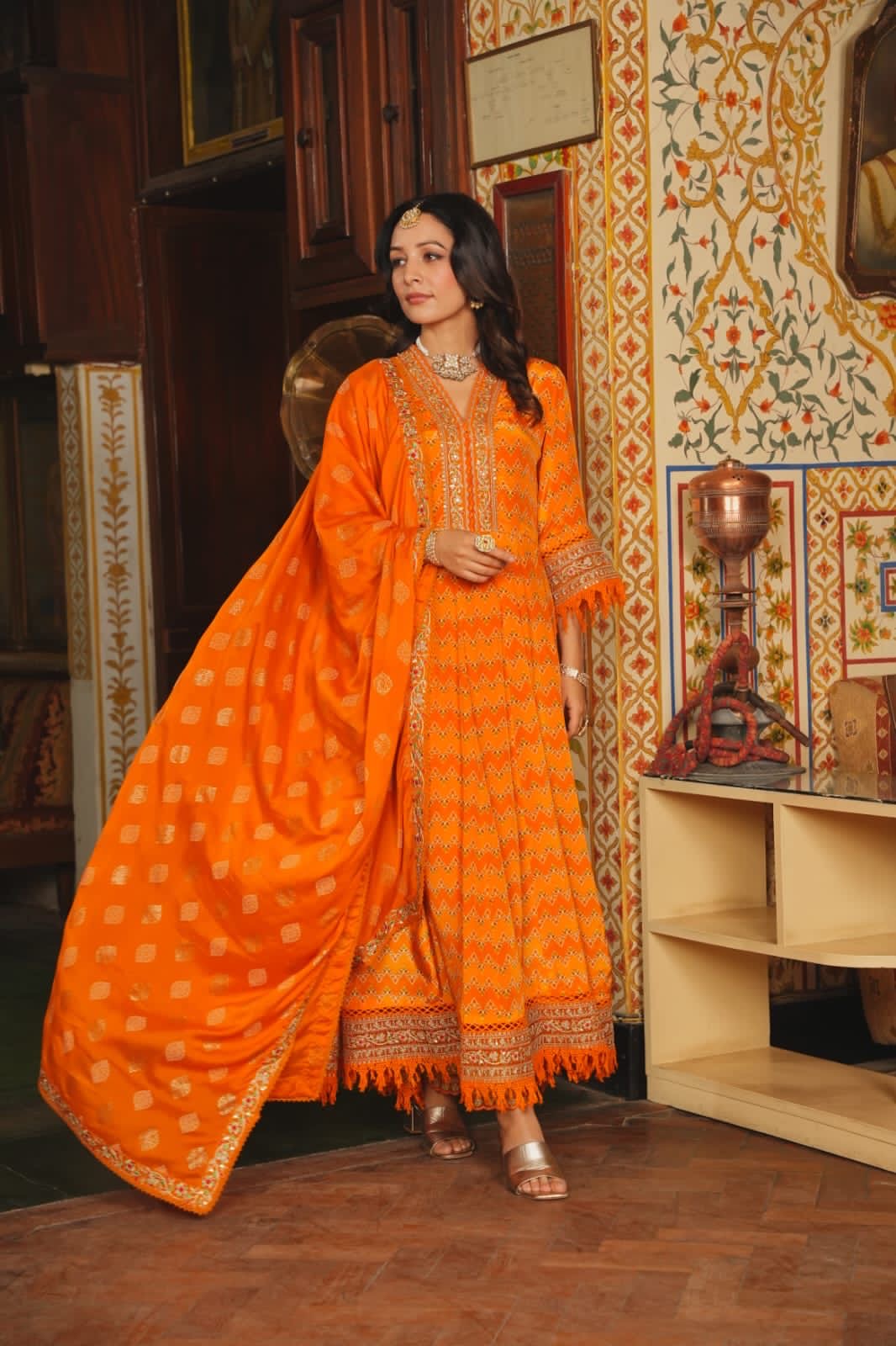 Anarkali Crape Suit