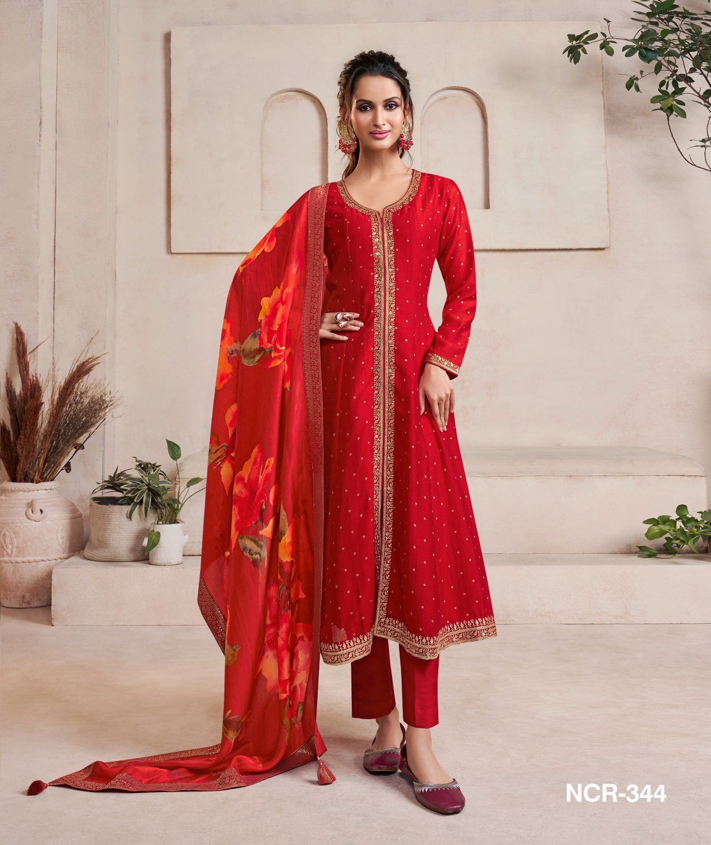 Red Front cut long suit